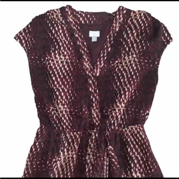 Converse burgundy print dress - Picture 4 of 8